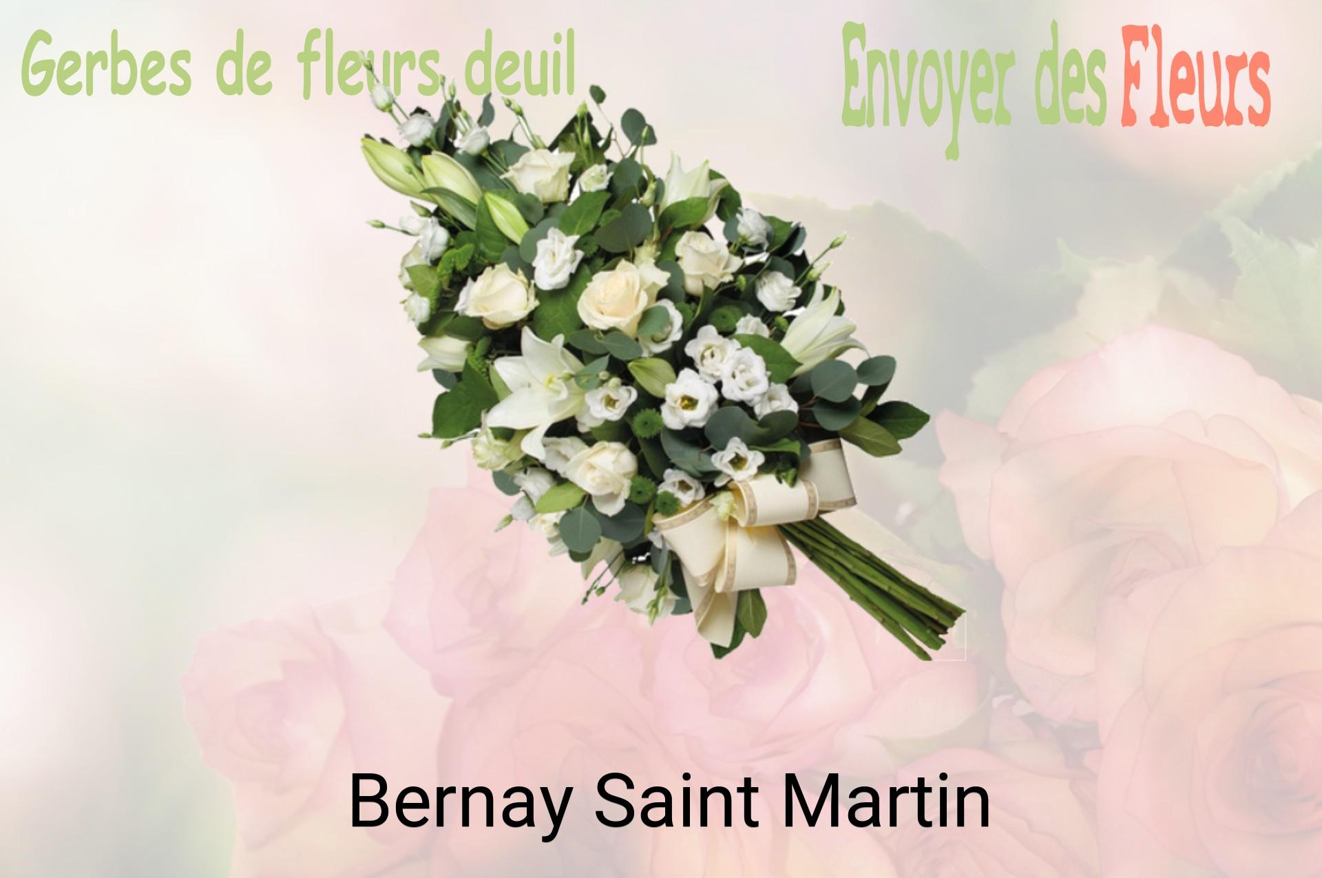 Gerbe de fleurs de deuil livrée à Bernay-Saint-Martin